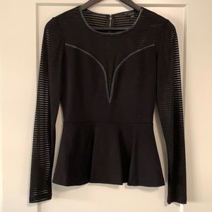 Peplum Guess with deep V cutout
